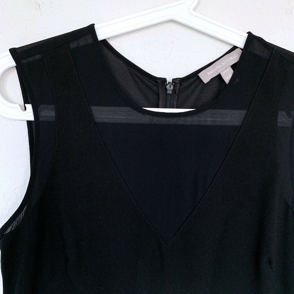 Banana Republic Black Coated Sheer Lace Dress - Picture 3 of 8